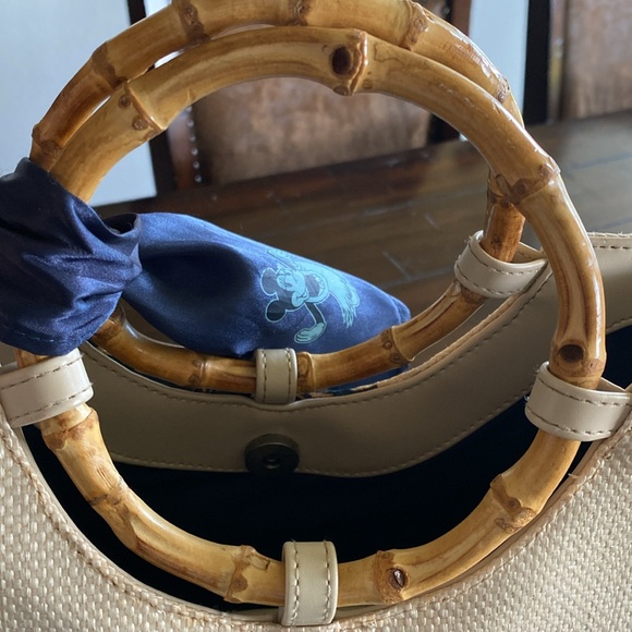 Disney Mickey Minnie Mouse Billabong Zara Bamboo Straw Tropical Hawaiian Beach - Picture 11 of 16